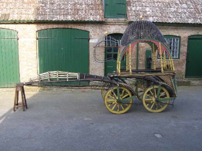 restoration metalwork on an 18thC  Indian wedding cart